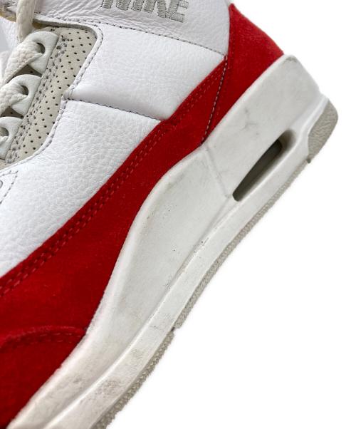 NIKE（ナイキ）NIKE (ナイキ) Air Jordan 3 Retro/エアジョーダンスリーレトロ レッド×ホワイト サイズ:25.5の古着・服飾アイテム