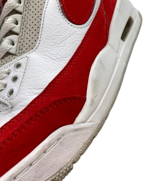 NIKE（ナイキ）NIKE (ナイキ) Air Jordan 3 Retro/エアジョーダンスリーレトロ レッド×ホワイト サイズ:25.5の古着・服飾アイテム