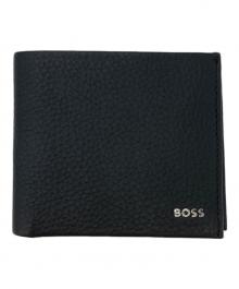 BOSS（ボス）の古着「BOSS ロゴ イタリアンレザー ウォレット」｜ブラック