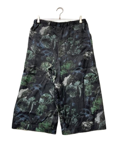 LAD MUSICIAN（ラッドミュージシャン）LAD MUSICIAN (ラッドミュージシャン) 20AW WIDE PANTS FLOWER SKULL(20AW フラワースカル ワイドパンツ) ブラック サイズ:size46の古着・服飾アイテム