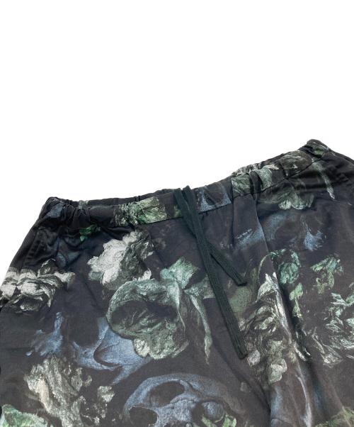 LAD MUSICIAN（ラッドミュージシャン）LAD MUSICIAN (ラッドミュージシャン) 20AW WIDE PANTS FLOWER SKULL(20AW フラワースカル ワイドパンツ) ブラック サイズ:size46の古着・服飾アイテム