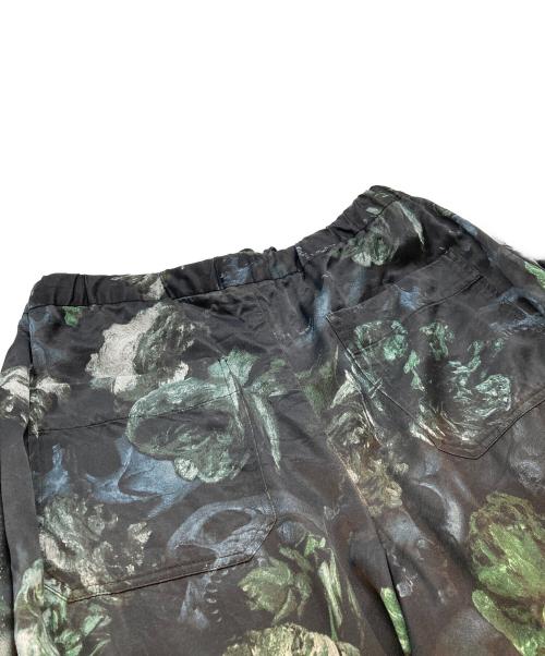 LAD MUSICIAN（ラッドミュージシャン）LAD MUSICIAN (ラッドミュージシャン) 20AW WIDE PANTS FLOWER SKULL(20AW フラワースカル ワイドパンツ) ブラック サイズ:size46の古着・服飾アイテム