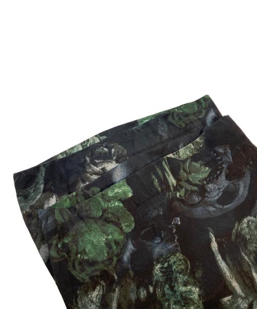 LAD MUSICIAN（ラッドミュージシャン）LAD MUSICIAN (ラッドミュージシャン) 20AW WIDE PANTS FLOWER SKULL(20AW フラワースカル ワイドパンツ) ブラック サイズ:size46の古着・服飾アイテム