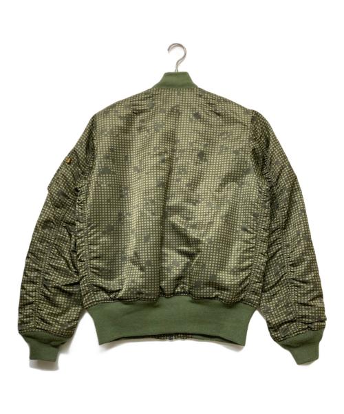 ALPHA（アルファ）ALPHA (アルファ) ナイトビジョンカモMA-1ジャケット カーキ サイズ:sizeLの古着・服飾アイテム