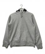 SUPREMEシュプリーム）の古着「19AW Mirrored Logo Hooded Sweatshirt（19AW ミラード ロゴ フーデッド スウェットシャツ）」｜グレー