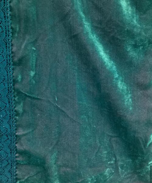 TUITACI（ツイタチ）TUITACI (ツイタチ) 24AW CHAMBRAY VELVET SLEEPING SHIRTS(24AW シャンブレー ベルベット スリーピング シャツ) ダークグリーン サイズ:SIZE1の古着・服飾アイテム