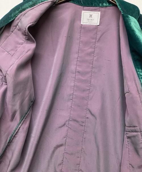 TUITACI（ツイタチ）TUITACI (ツイタチ) 24AW CHAMBRAY VELVET SLEEPING SHIRTS(24AW シャンブレー ベルベット スリーピング シャツ) ダークグリーン サイズ:SIZE1の古着・服飾アイテム