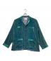 TUITACI（ツイタチ）の古着「24AW CHAMBRAY VELVET SLEEPING SHIRTS(24AW シャンブレー ベルベット スリーピング シャツ)」｜ダークグリーン