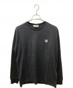 STONE ISLANDストーンアイランド）の古着「22SS LONG SLEEVE PATCH TEE」｜ブラック