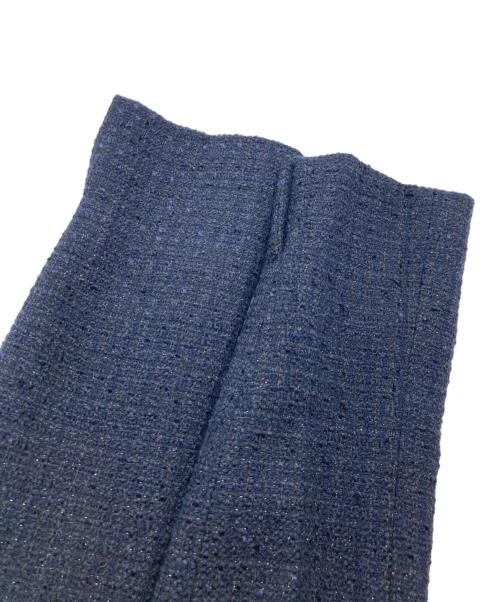 INDIVI（インディヴィ）INDIVI (インディヴィ) ネオブライトツイードジャケット ネイビー サイズ:size36の古着・服飾アイテム