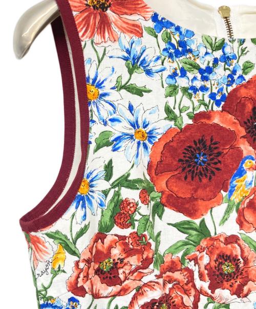 Lois CRAYON（ロイスクレヨン）Lois CRAYON (ロイスクレヨン) ノースリーブ花柄ワンピース ホワイト サイズ:sizeⅯの古着・服飾アイテム