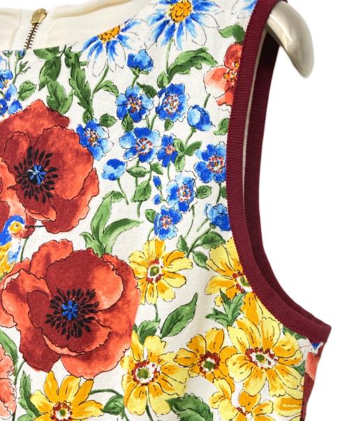 Lois CRAYON（ロイスクレヨン）Lois CRAYON (ロイスクレヨン) ノースリーブ花柄ワンピース ホワイト サイズ:sizeⅯの古着・服飾アイテム