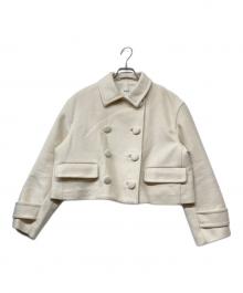 25AW Mila Owen（（ニーゴー）エーダブリュー ミラ オーウェン）の古着「ウールカシミヤショート丈ピーコート」｜ホワイト