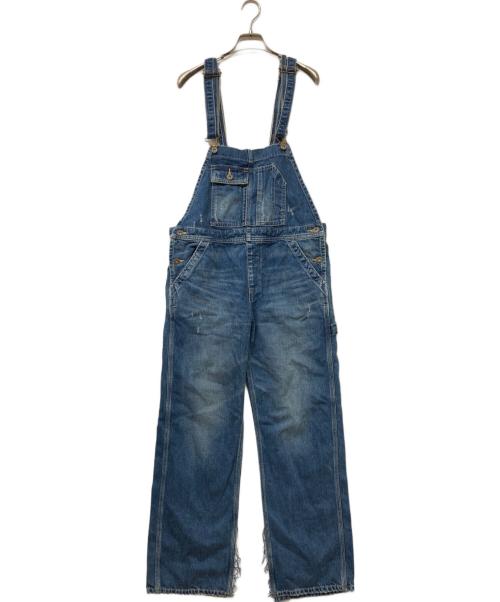 L’Appartement（アパルトモン）L’Appartement (アパルトモン) ダメージ加工 デニム オーバーオール ネイビー サイズ:SIZE S (34)の古着・服飾アイテム