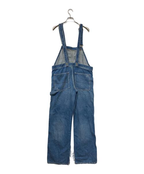 L’Appartement（アパルトモン）L’Appartement (アパルトモン) ダメージ加工 デニム オーバーオール ネイビー サイズ:SIZE S (34)の古着・服飾アイテム