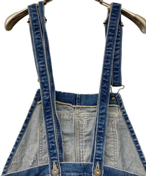 L’Appartement（アパルトモン）L’Appartement (アパルトモン) ダメージ加工 デニム オーバーオール ネイビー サイズ:SIZE S (34)の古着・服飾アイテム