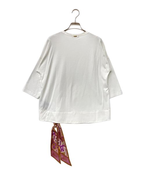 HERNO（ヘルノ）HERNO (ヘルノ) シルクスカーフ カットソー ホワイト サイズ:SIZE L (44)の古着・服飾アイテム