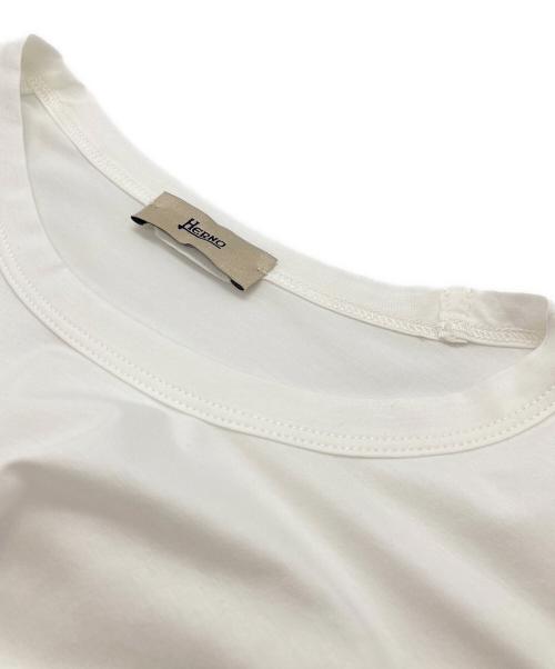 HERNO（ヘルノ）HERNO (ヘルノ) シルクスカーフ カットソー ホワイト サイズ:SIZE L (44)の古着・服飾アイテム