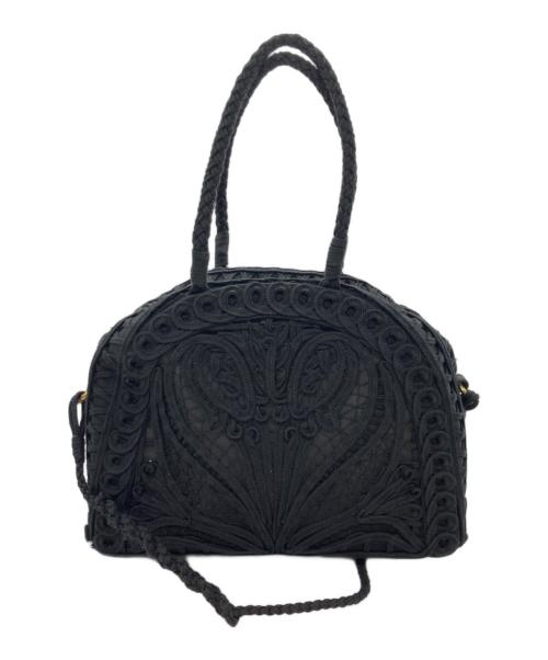 Mame Kurogouchi（マメクロゴウチ）Mame Kurogouchi (マメクロゴウチ) Cording Embroidery Demi Lune Handbag ブラック サイズ:ーの古着・服飾アイテム