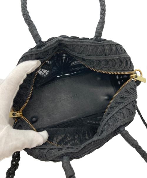 Mame Kurogouchi（マメクロゴウチ）Mame Kurogouchi (マメクロゴウチ) Cording Embroidery Demi Lune Handbag ブラック サイズ:ーの古着・服飾アイテム
