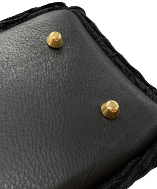 Mame Kurogouchi（マメクロゴウチ）Mame Kurogouchi (マメクロゴウチ) Cording Embroidery Demi Lune Handbag ブラック サイズ:ーの古着・服飾アイテム