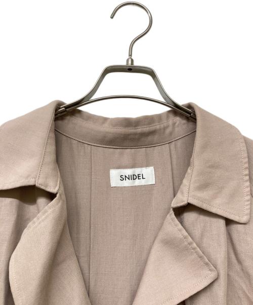 Snidel（スナイデル）Snidel (スナイデル) サイドプリーツトレンチコート ライトピンク サイズ:SIZE0の古着・服飾アイテム