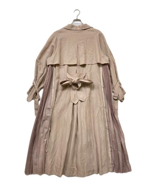 Snidel（スナイデル）Snidel (スナイデル) サイドプリーツトレンチコート ライトピンク サイズ:SIZE0の古着・服飾アイテム
