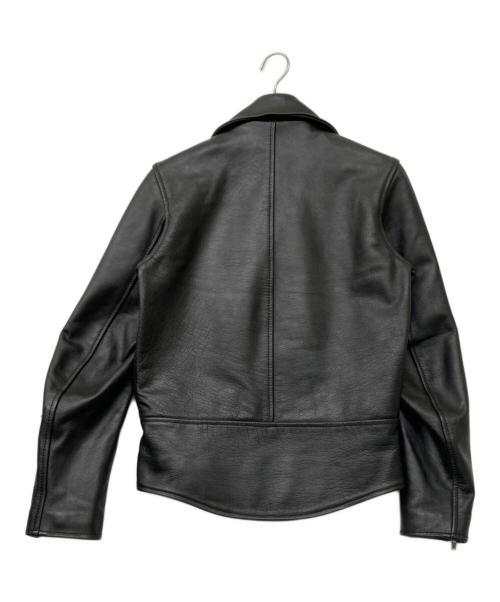 63 leathers（ロクサン レザーズ）63 leathers (ロクサン レザーズ) レザーダブルライダースジャケット ブラック サイズ:sizeⅯの古着・服飾アイテム
