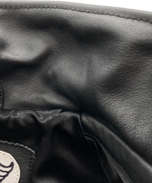 63 leathers（ロクサン レザーズ）63 leathers (ロクサン レザーズ) レザーダブルライダースジャケット ブラック サイズ:sizeⅯの古着・服飾アイテム