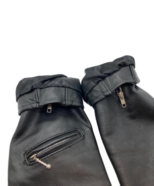 63 leathers（ロクサン レザーズ）63 leathers (ロクサン レザーズ) レザーダブルライダースジャケット ブラック サイズ:sizeⅯの古着・服飾アイテム