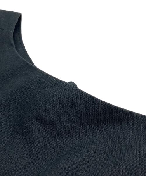 YORI（ヨリ）yori (ヨリ) スカラップコットンリネンブラウス ブラック サイズ:Mの古着・服飾アイテム