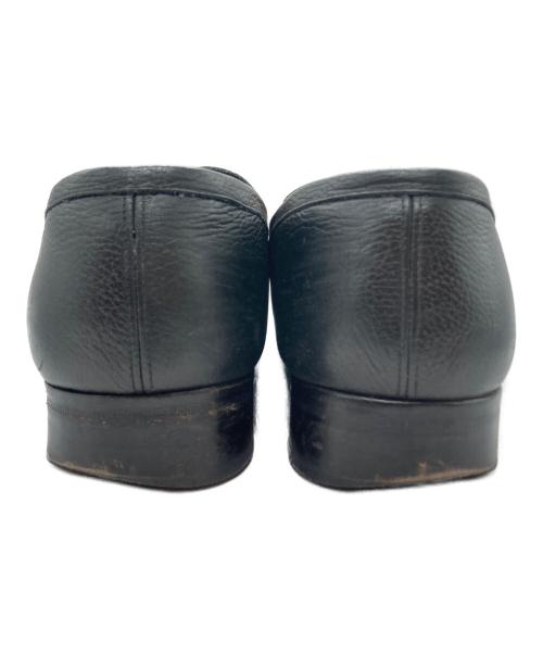 foot the coacher（フットザコーチャー）foot the coacher (フットザコーチャー) スクエアトゥレザーコインローファー ブラック サイズ:SIZE 9の古着・服飾アイテム