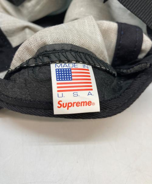 SUPREME（シュプリーム）Supreme (シュプリーム) 18SS Coated Linen Camp Cap ネイビーの古着・服飾アイテム