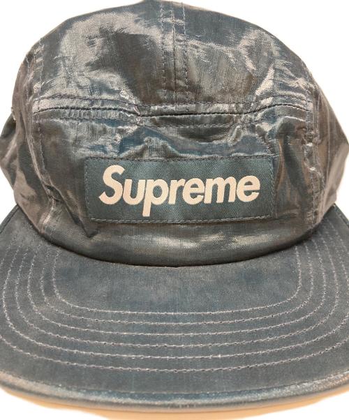 SUPREME（シュプリーム）Supreme (シュプリーム) 18SS Coated Linen Camp Cap ネイビーの古着・服飾アイテム