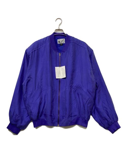 GOOUCH（グーチ）GOOUCH (グーチ) オールドシルクブルゾン ブルー サイズ:Lの古着・服飾アイテム