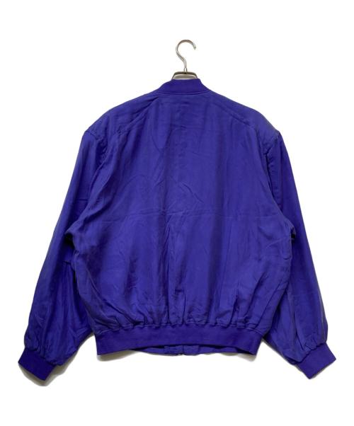 GOOUCH（グーチ）GOOUCH (グーチ) オールドシルクブルゾン ブルー サイズ:Lの古着・服飾アイテム