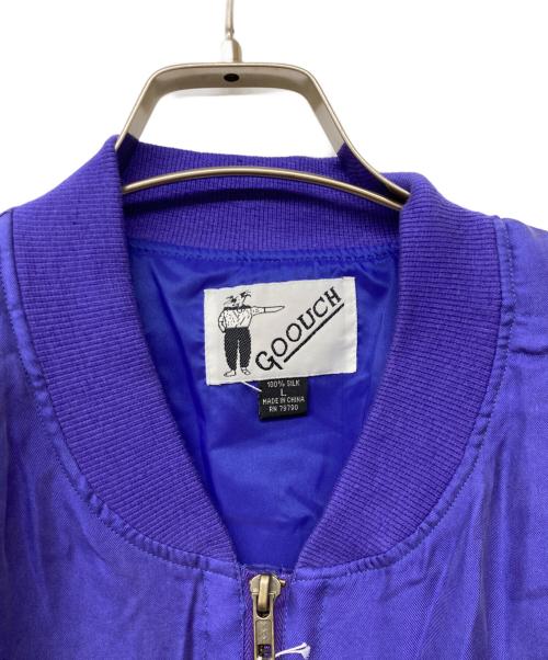 GOOUCH（グーチ）GOOUCH (グーチ) オールドシルクブルゾン ブルー サイズ:Lの古着・服飾アイテム