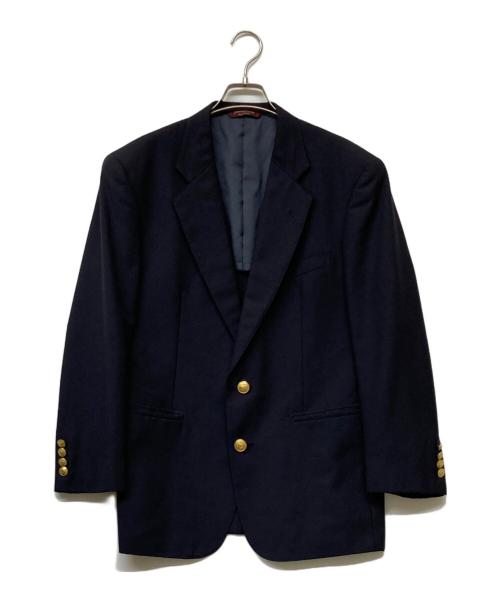 CHAPS RALPH LAUREN（チャップス ラルフローレン）CHAPS RALPH LAUREN (チャップス ラルフローレン) 古着ラムウールブレンド2B金釦ジャケット ネイビー サイズ:90 A4の古着・服飾アイテム