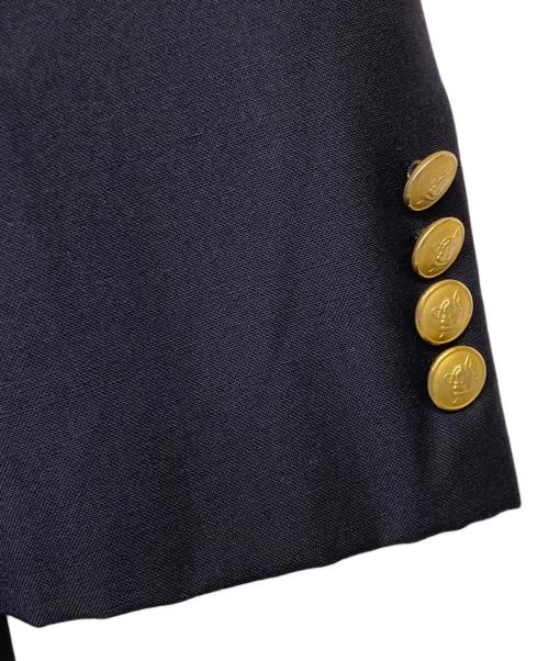 CHAPS RALPH LAUREN（チャップス ラルフローレン）CHAPS RALPH LAUREN (チャップス ラルフローレン) 古着ラムウールブレンド2B金釦ジャケット ネイビー サイズ:90 A4の古着・服飾アイテム