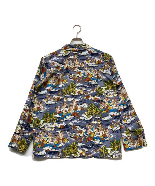 &ellecy（アンドエルシー）&ellecy (アンドエルシー) 猫と天使総柄シャツ グレー サイズ:sizeMの古着・服飾アイテム