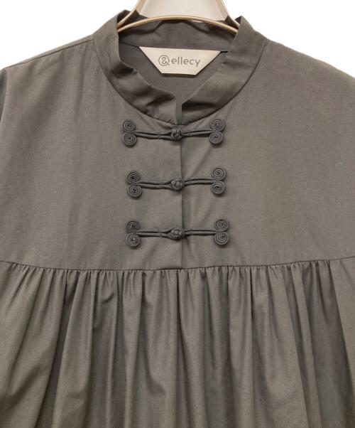 &ellecy（アンドエルシー）&ELLECY (アンドエルシー) チャイナボタンブラウス ブラック サイズ:SIZE Mの古着・服飾アイテム