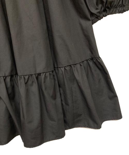 &ellecy（アンドエルシー）&ELLECY (アンドエルシー) チャイナボタンブラウス ブラック サイズ:SIZE Mの古着・服飾アイテム