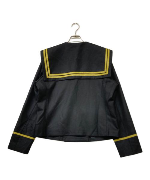 &ellecy（アンドエルシー）&ellecy (アンドエルシー) セーラーカラージャケット ブラック サイズ:sizeM 未使用品の古着・服飾アイテム