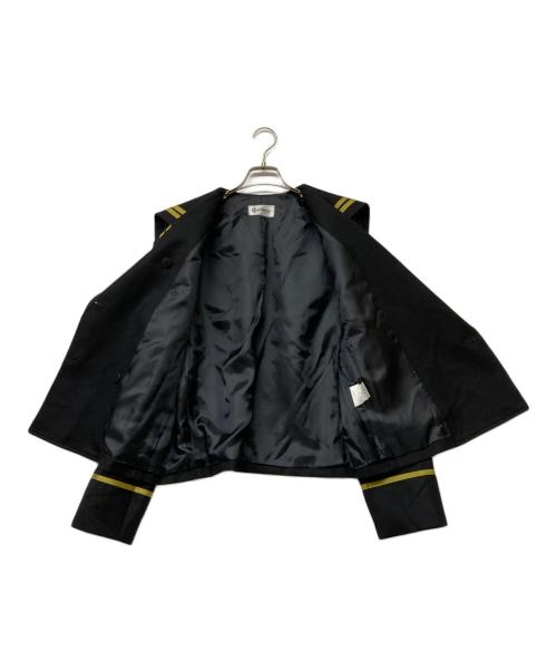 &ellecy（アンドエルシー）&ellecy (アンドエルシー) セーラーカラージャケット ブラック サイズ:sizeM 未使用品の古着・服飾アイテム