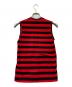 tricot COMME des GARCONS (トリココムデギャルソン) 00s ボーダーノースリーブTシャツ レッド×ブラック サイズ:-：5000円
