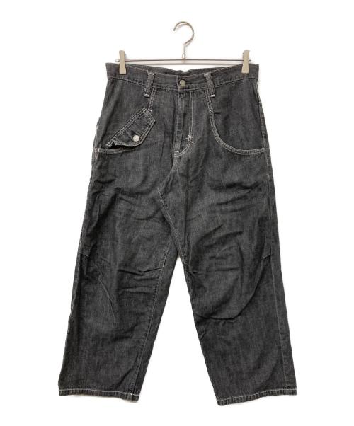 Y's（ワイズ）Y's (ワイズ) 変形ポケットデニムパンツ グレー サイズ:SIZE 1の古着・服飾アイテム