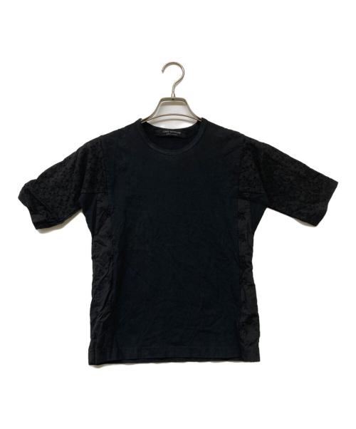 JUNYA WATANABE COMME des GARCONS（(ジュンヤワタナベ コムデギャルソン）JUNYA WATANABE COMME des GARCONS ((ジュンヤワタナベ コムデギャルソン) レースドッキングカットソー ブラック サイズ:Freeの古着・服飾アイテム