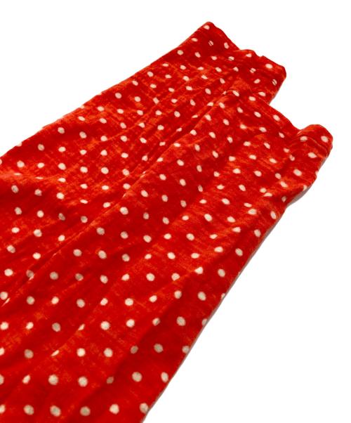 tricot COMME des GARCONS（トリココムデギャルソン）tricot COMME des GARCONS (トリココムデギャルソン) ドット柄カットソー レッド×ホワイト サイズ:SIZE Freeの古着・服飾アイテム