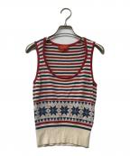 Vivienne Westwood RED LABELヴィヴィアンウエストウッドレッドレーベル）の古着「ノースリーブニット」｜レッド