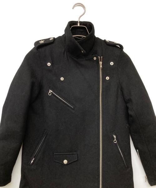 SCHOTT BROS.（ショットブロス）SCHOTT BROS. (ショットブロス) メルトンライダースコート ブラック サイズ:Sの古着・服飾アイテム